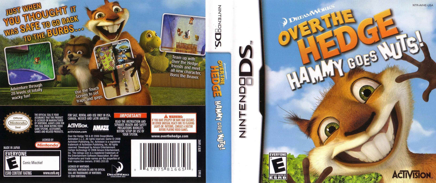 DreamWorks Over the Hedge Hammy Goes Nuts! Cover Art - WOI Solutions
