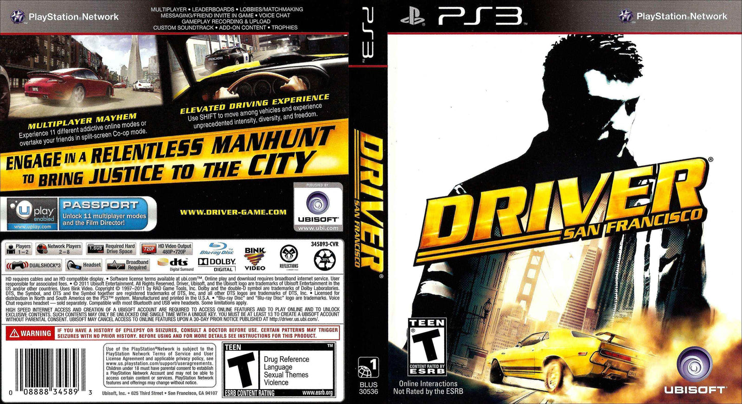 Driver San Francisco Cover Art - WOI Solutions