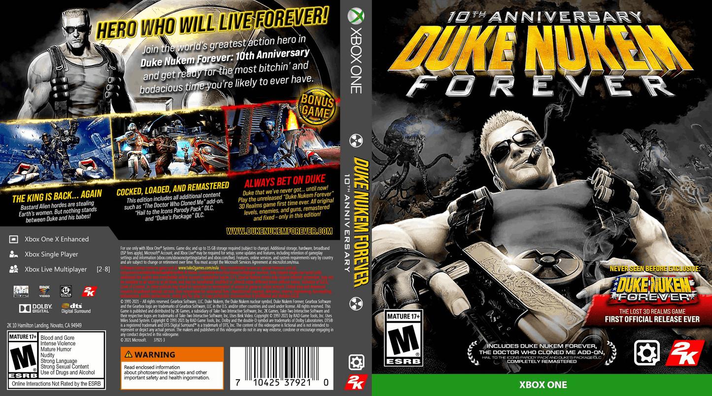 Duke Nukem Forever 10th Anniversary Cover Art - WOI Solutions
