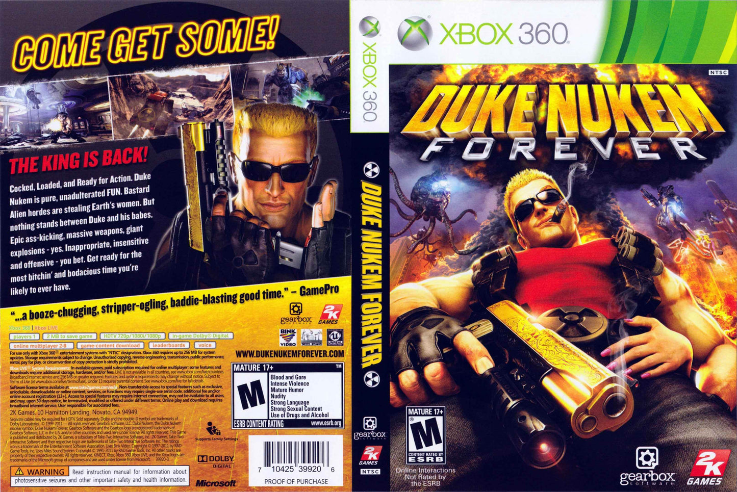 Duke Nukem Forever Cover Art - WOI Solutions