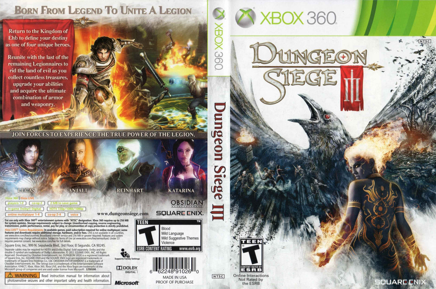 Dungeon Siege III Cover Art - WOI Solutions