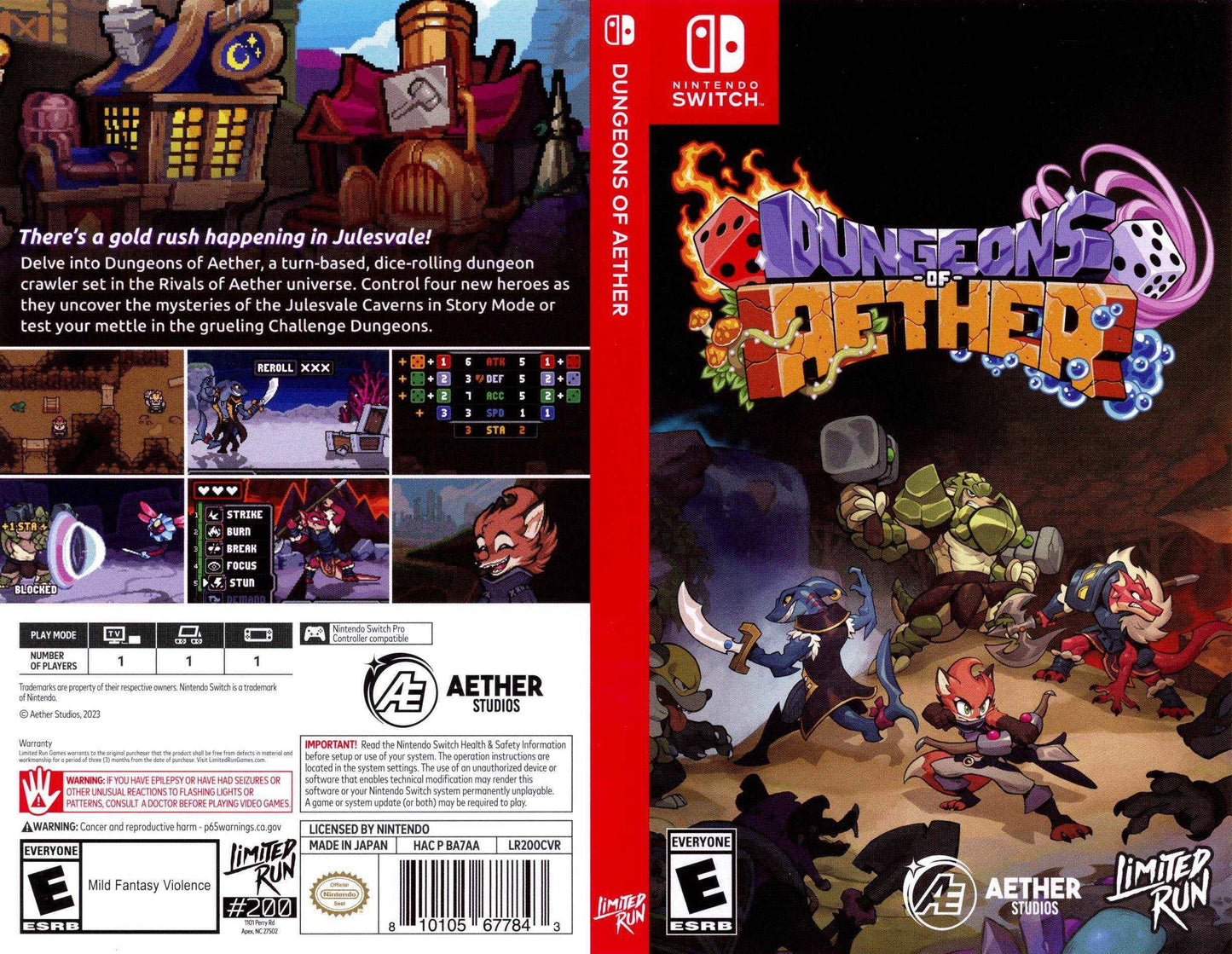 Dungeons of Aether Cover Art - WOI Solutions