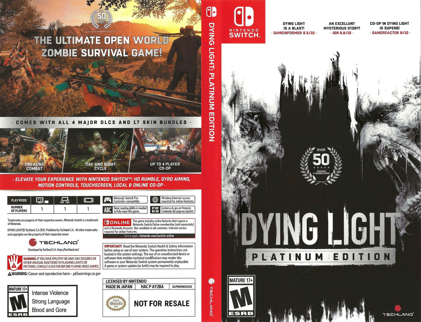 Dying Light Platinum Edition Cover Art - WOI Solutions
