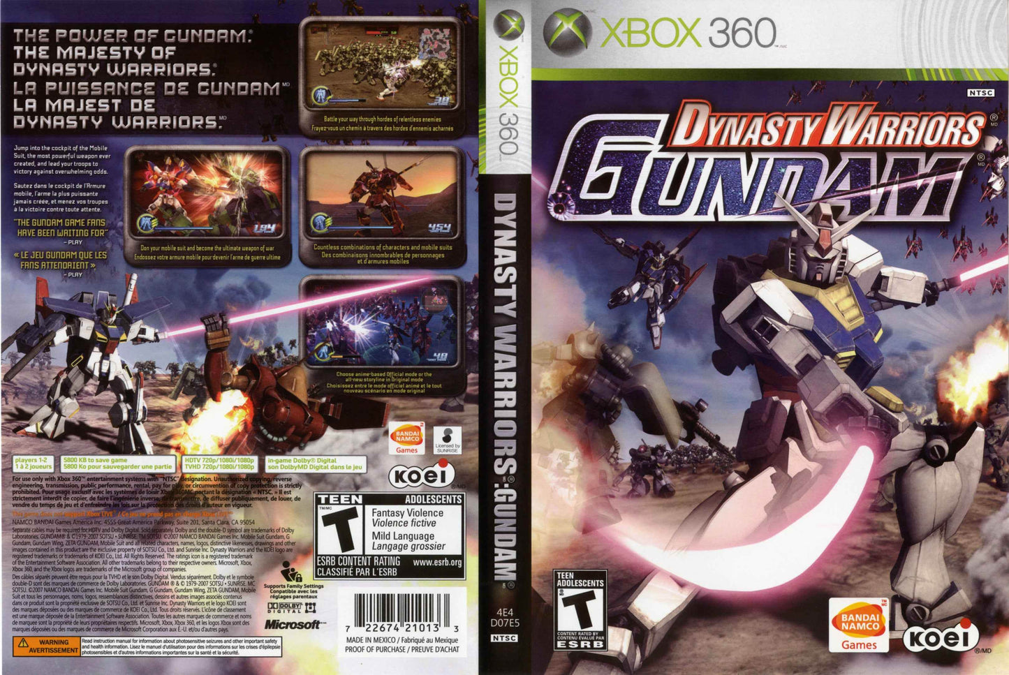 Dynasty Warriors Gundam Cover Art - WOI Solutions