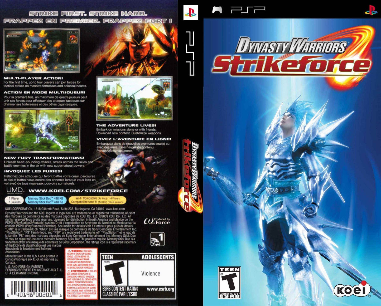 Dynasty Warriors Strikeforce Cover Art - WOI Solutions