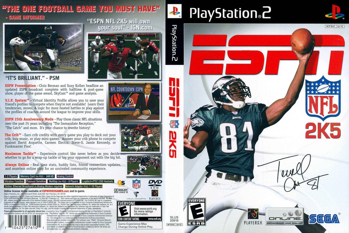 ESPN NFL 2K5 Cover Art - WOI Solutions