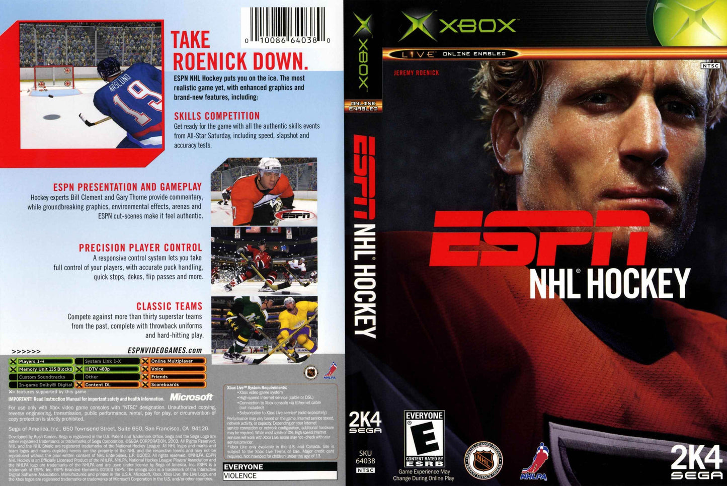 ESPN NHL Hockey 2K4 Cover Art - WOI Solutions