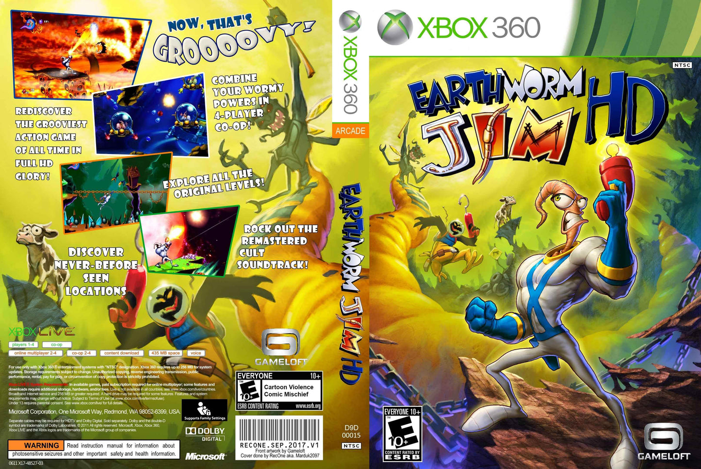 Earthworm Jim HD Cover Art - WOI Solutions