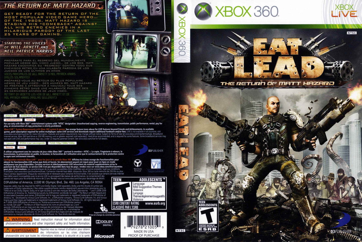 Eat Lead The Return of Matt Hazard Cover Art - WOI Solutions