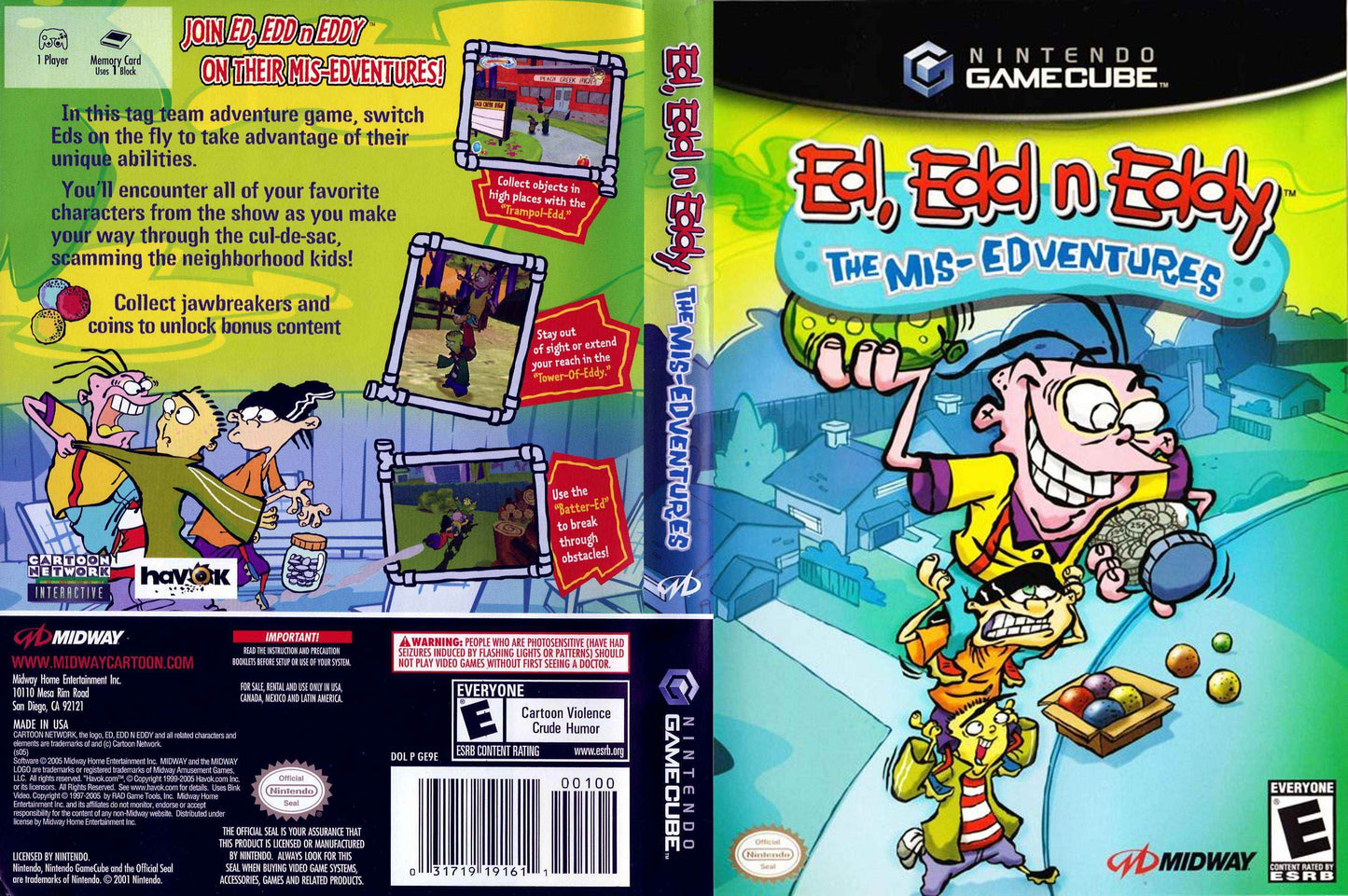 Ed, Edd n Eddy The Mis-Edventures Cover Art - WOI Solutions