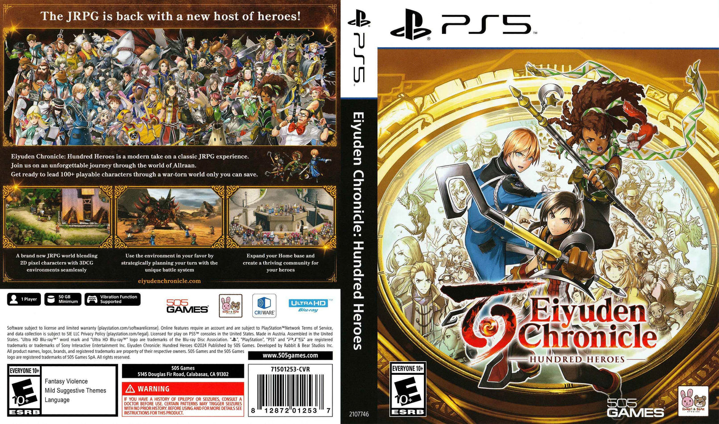 Eiyuden Chronicle Hundred Heroes Cover Art - WOI Solutions