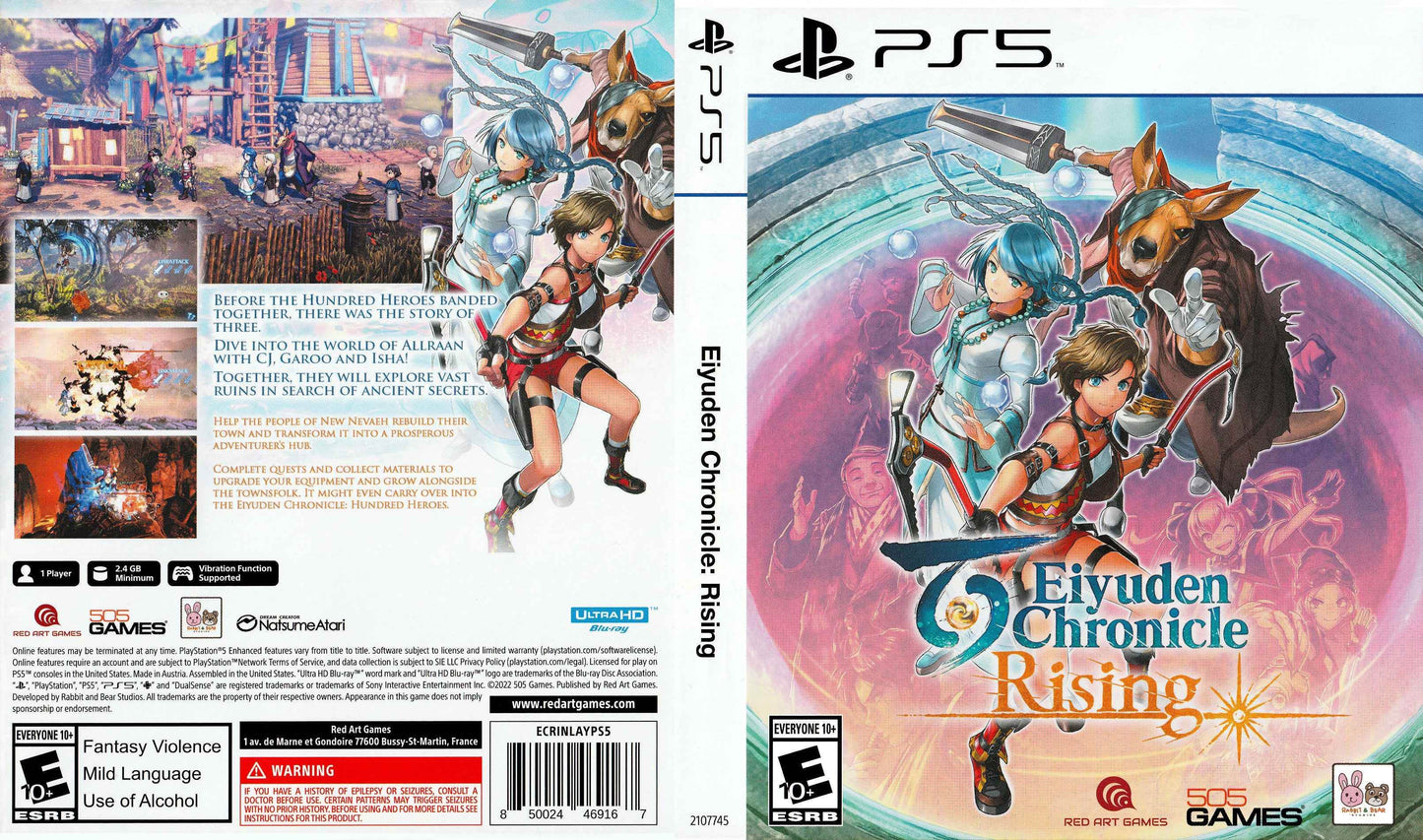 Eiyuden Chronicle Rising Cover Art - WOI Solutions