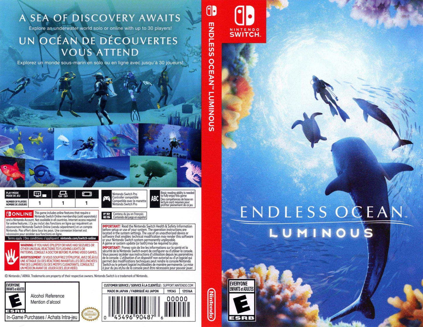 Endless Ocean Luminous Cover Art - WOI Solutions