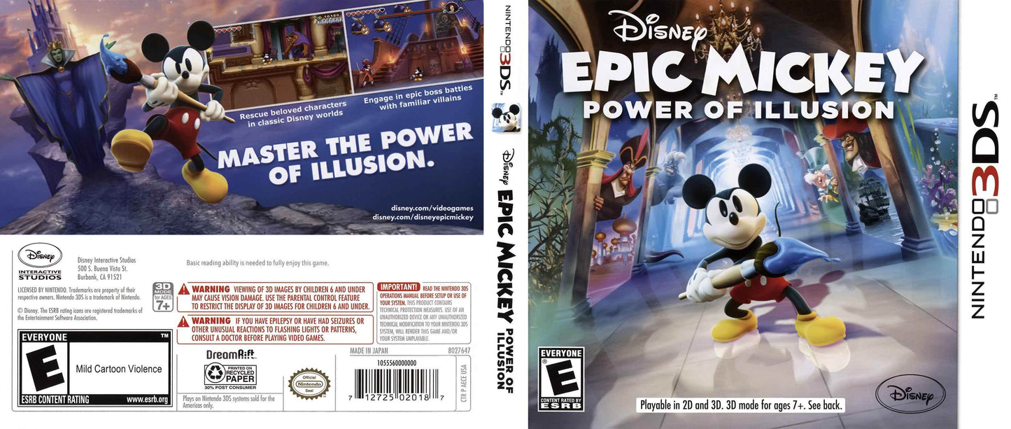 Epic Mickey Power of Illusion Cover Art - WOI Solutions