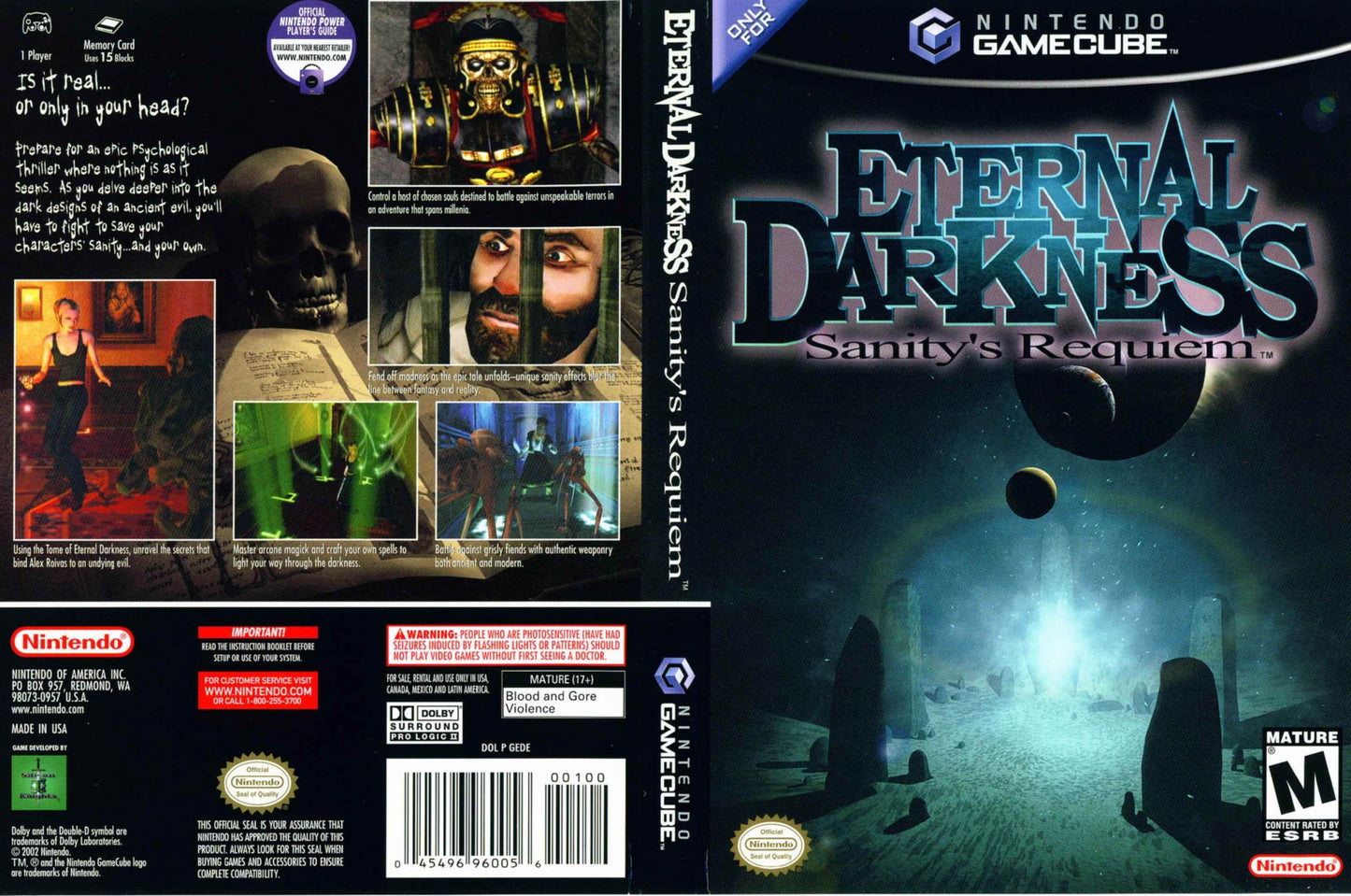 Eternal Darkness Sanity's Requiem Cover Art - WOI Solutions