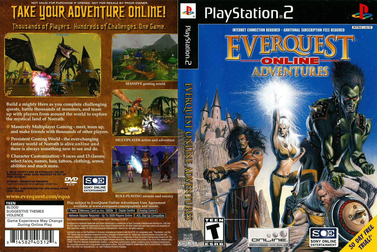 EverQuest Online Adventures Cover Art - WOI Solutions