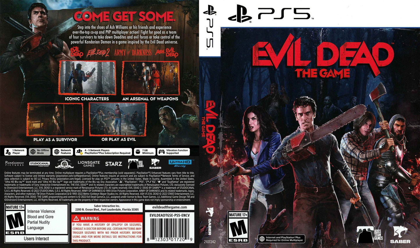Evil Dead - The Game Cover Art - WOI Solutions