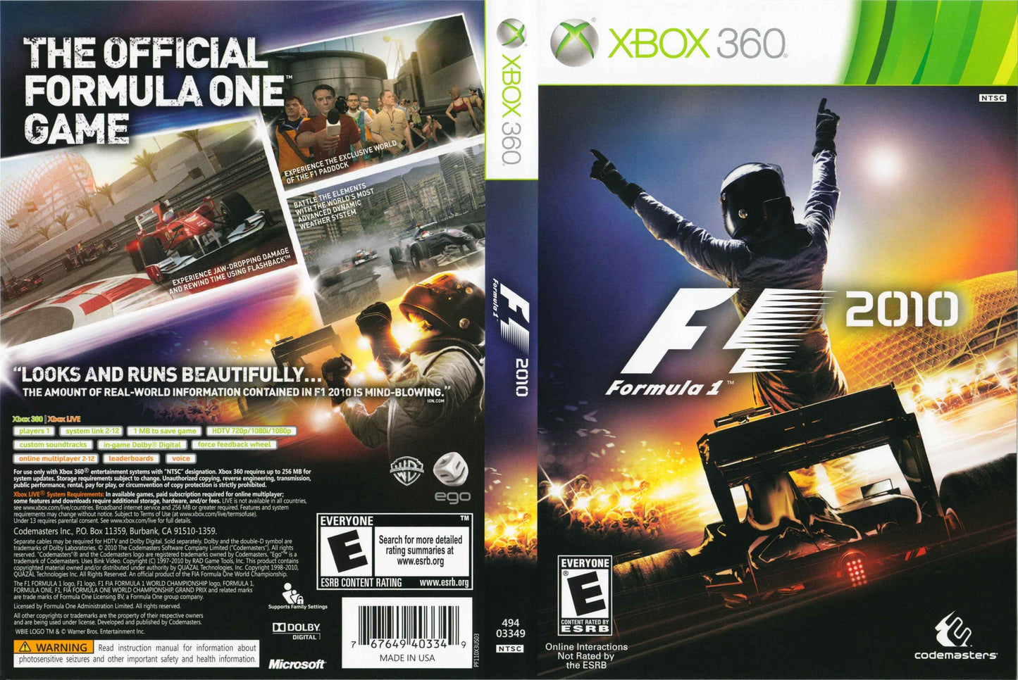 F1 2010 Cover Art - WOI Solutions