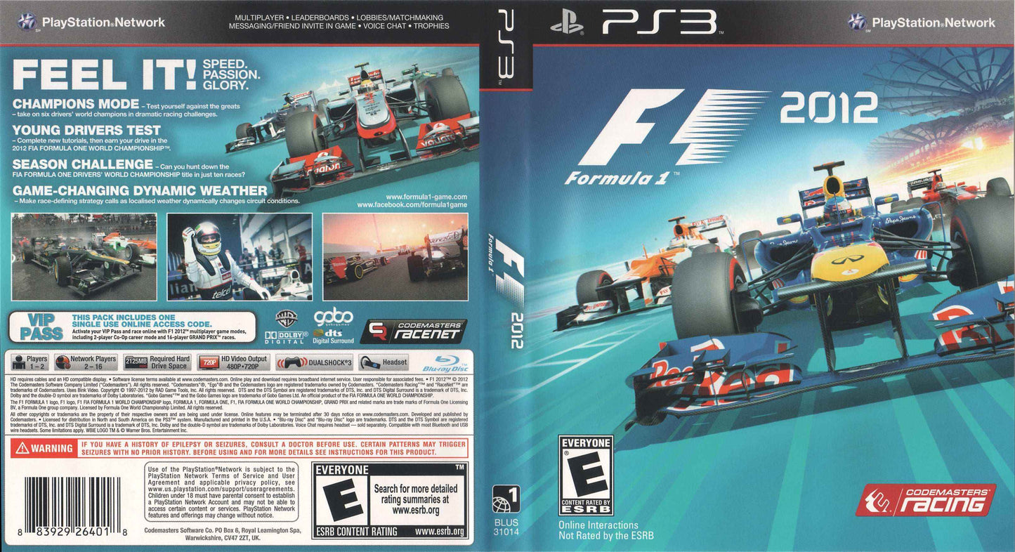 F1 2012 Cover Art - WOI Solutions