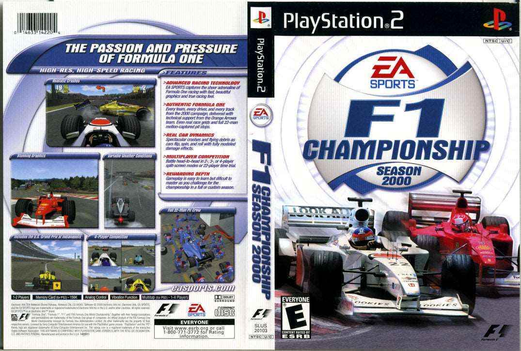 F1 Championship Season 2000 Cover Art - WOI Solutions