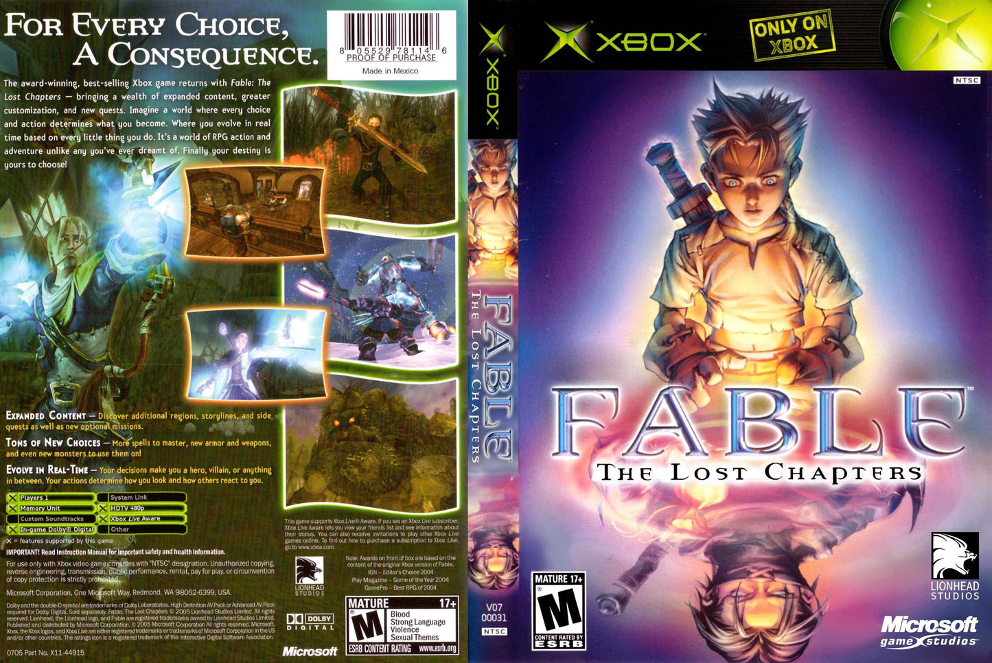 Fable The Lost Chapters Cover Art - WOI Solutions