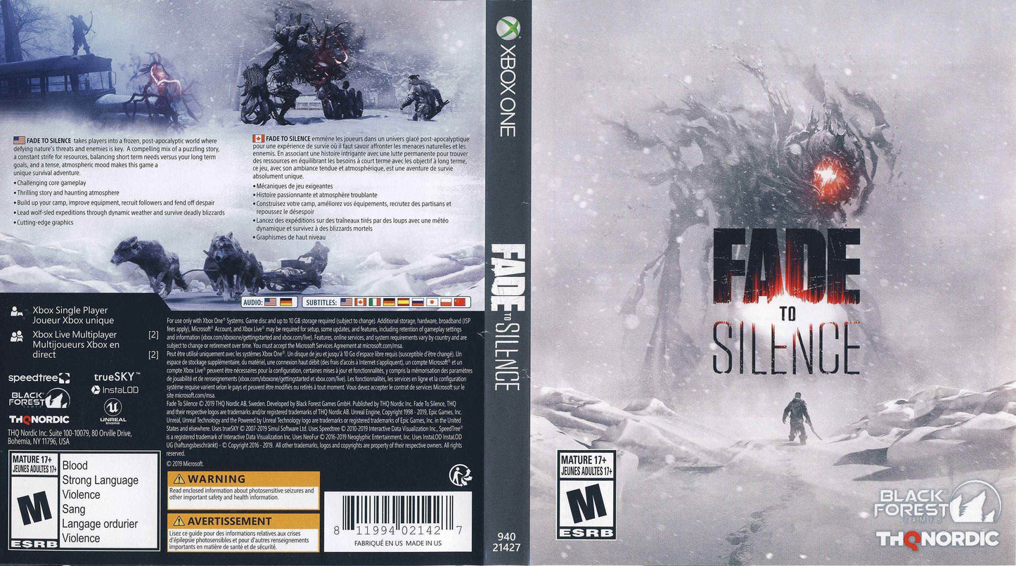 Fade to Silence Cover Art - WOI Solutions