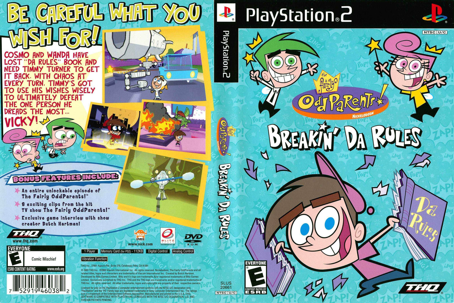 Fairly OddParents Breakin' da Rules, The Cover Art - WOI Solutions