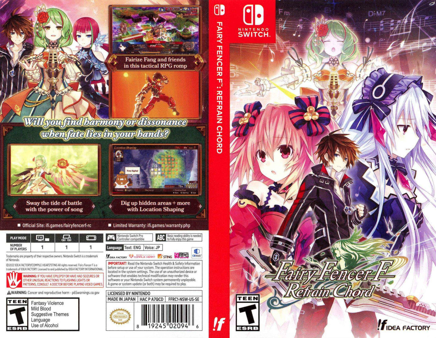 Fairy Fencer F Refrain Chord Cover Art - WOI Solutions