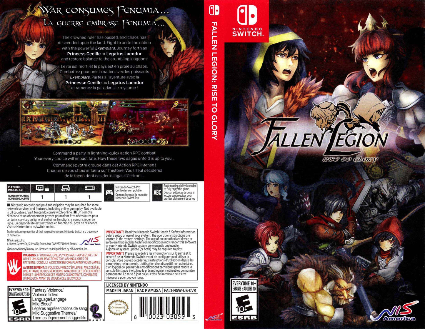 Fallen Legion Rise to Glory Cover Art - WOI Solutions