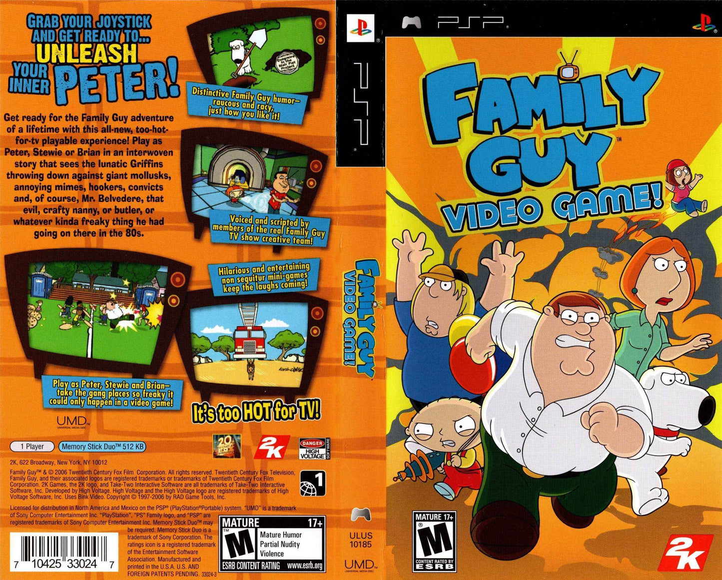 Family Guy The Video Game Cover Art - WOI Solutions