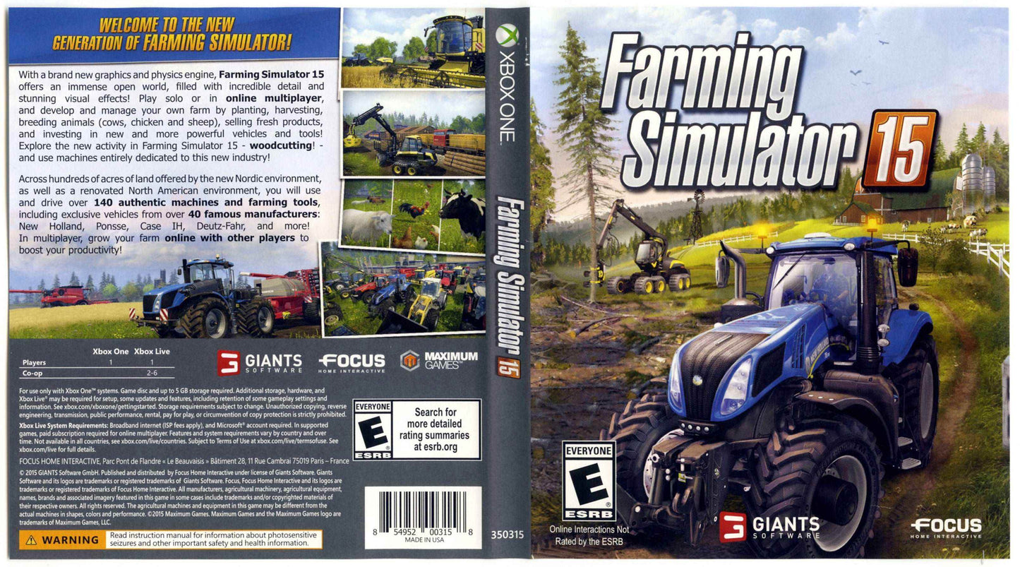 Farming Simulator 15 Cover Art - WOI Solutions