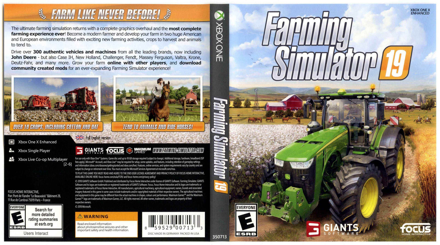 Farming Simulator 19 Cover Art - WOI Solutions