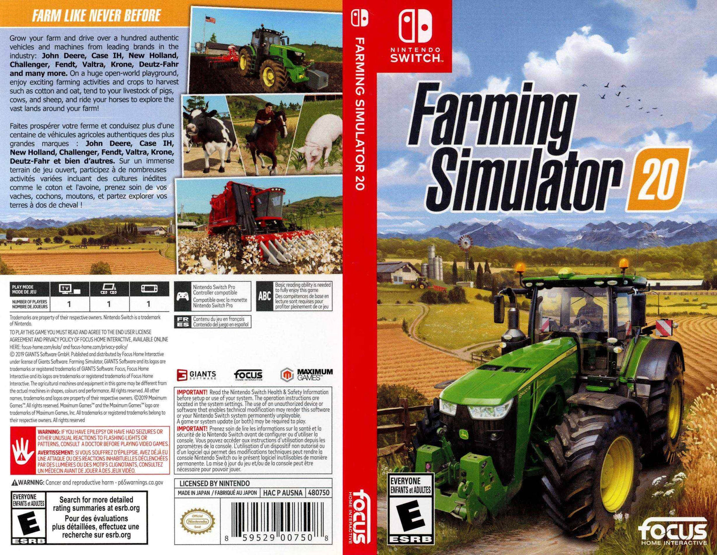 Farming Simulator 20 Cover Art - WOI Solutions