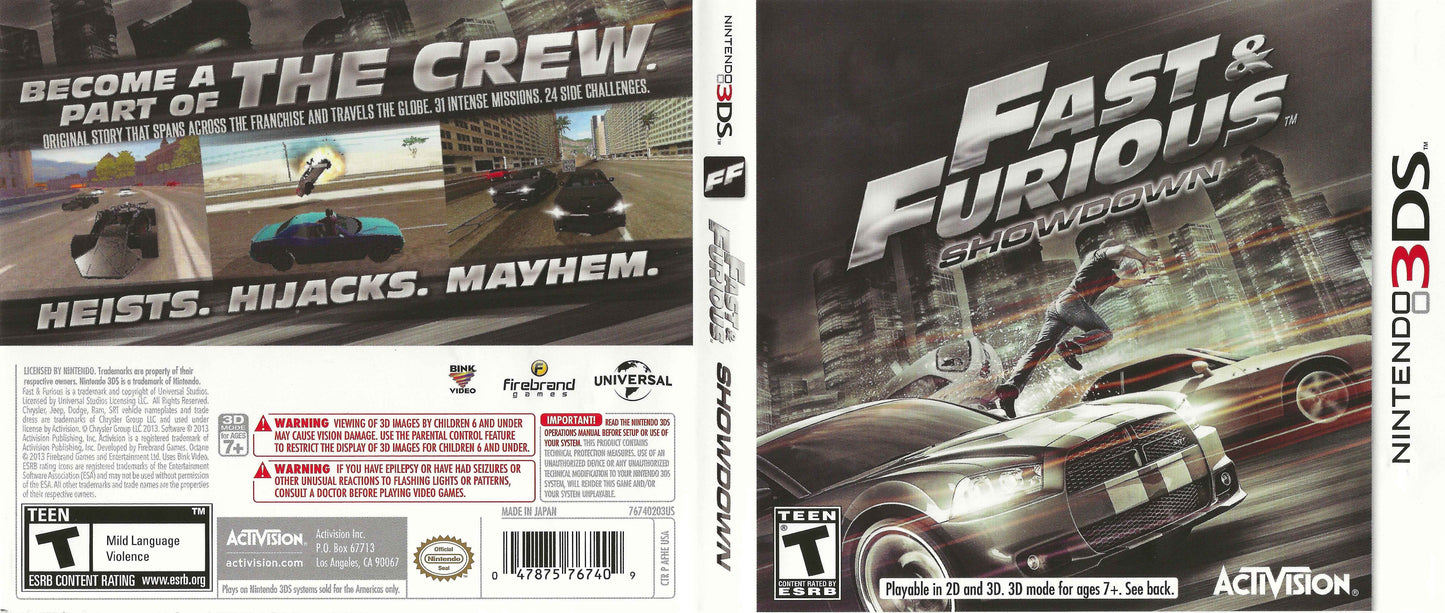 Fast & Furious Showdown Cover Art - WOI Solutions
