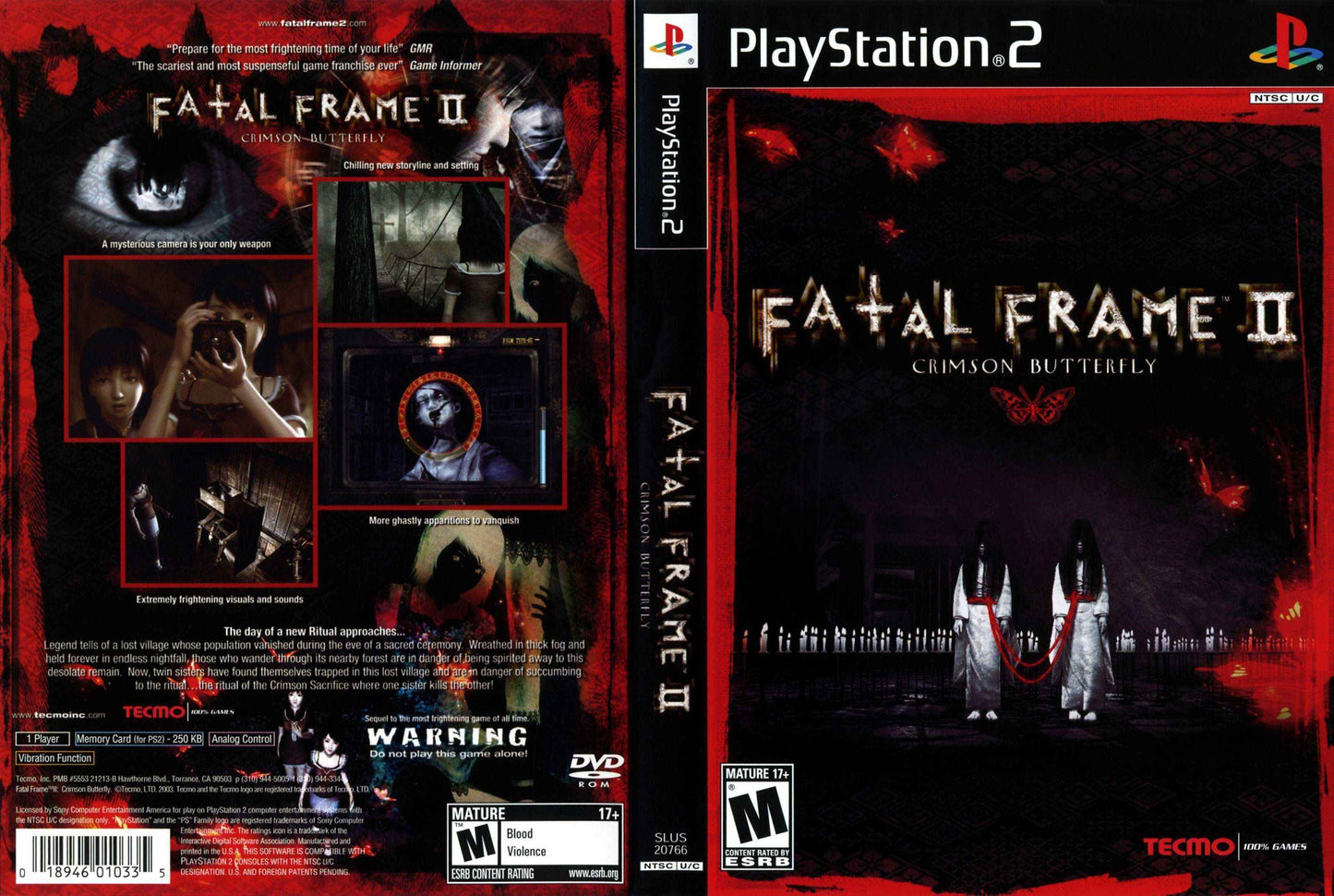 Fatal Frame II - Crimson Butterfly Cover Art - WOI Solutions
