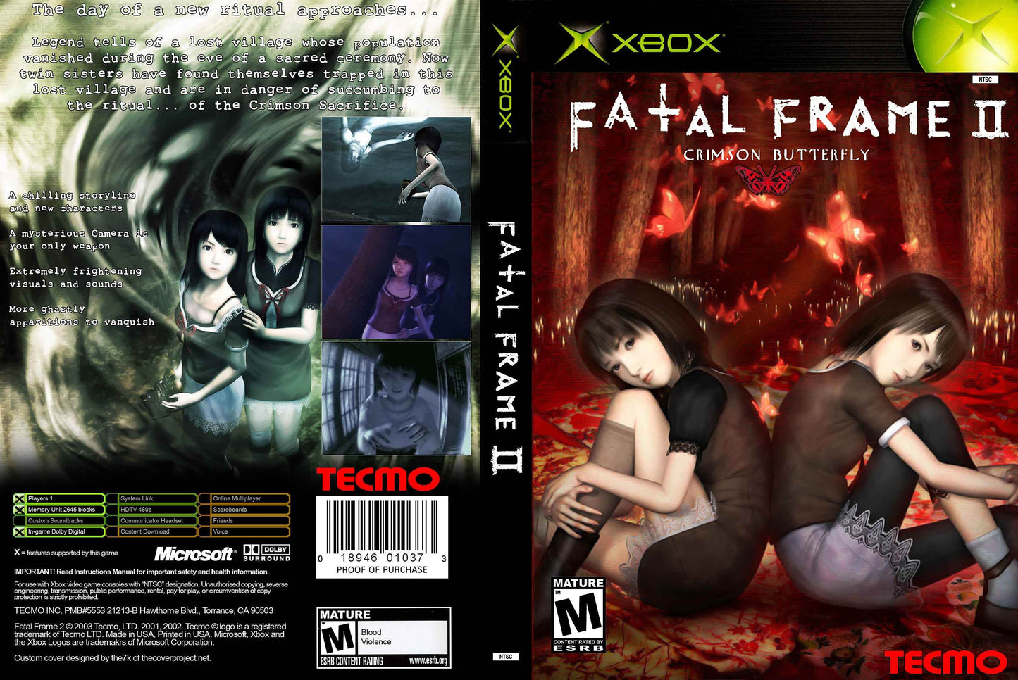 Fatal Frame II Crimson Butterfly Cover Art - WOI Solutions