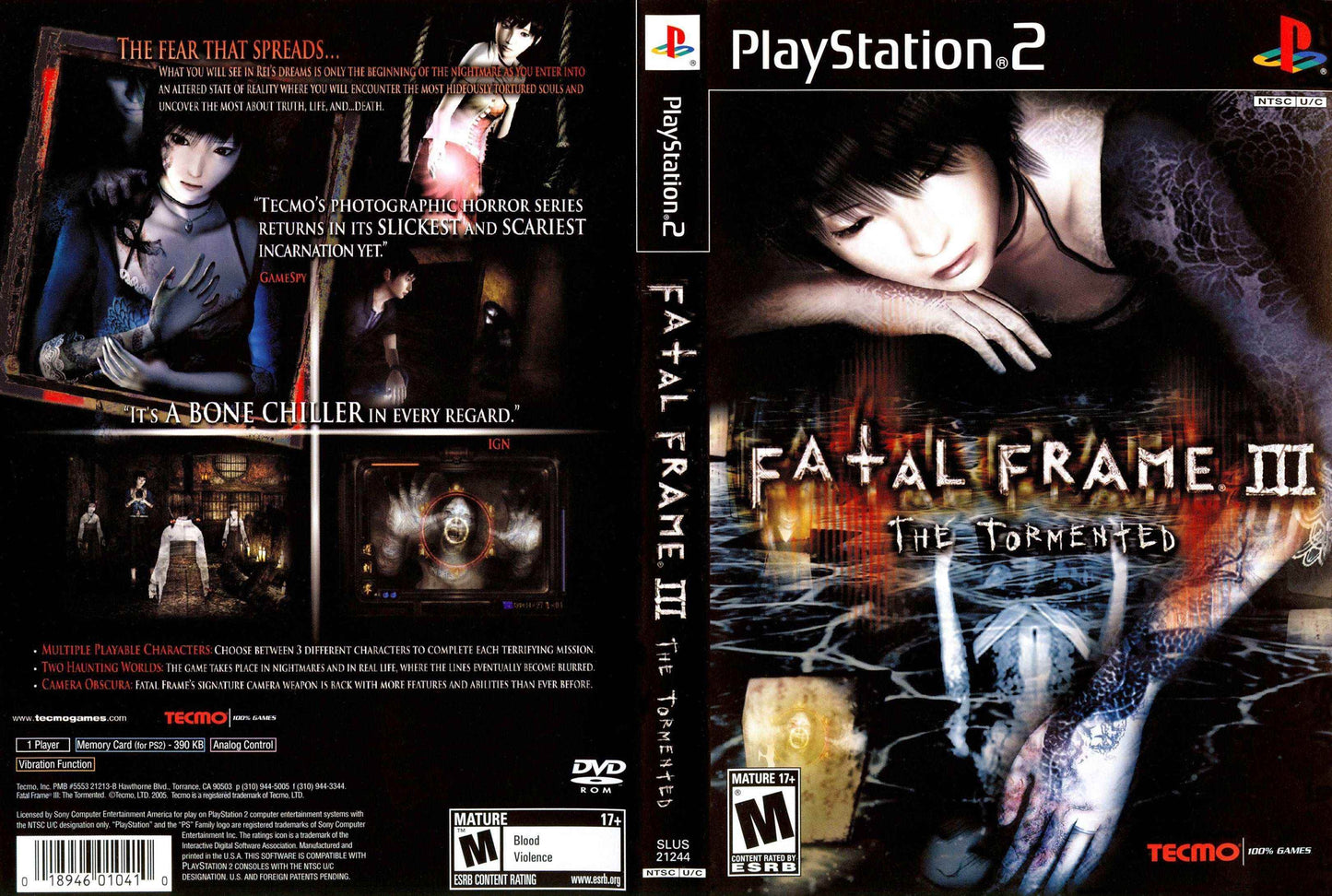 Fatal Frame III - The Tormented Cover Art - WOI Solutions