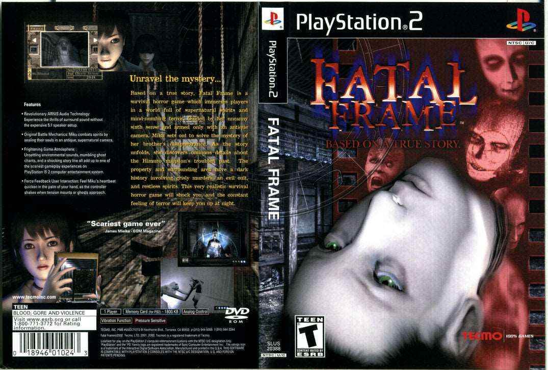 Fatal Frame Cover Art - WOI Solutions