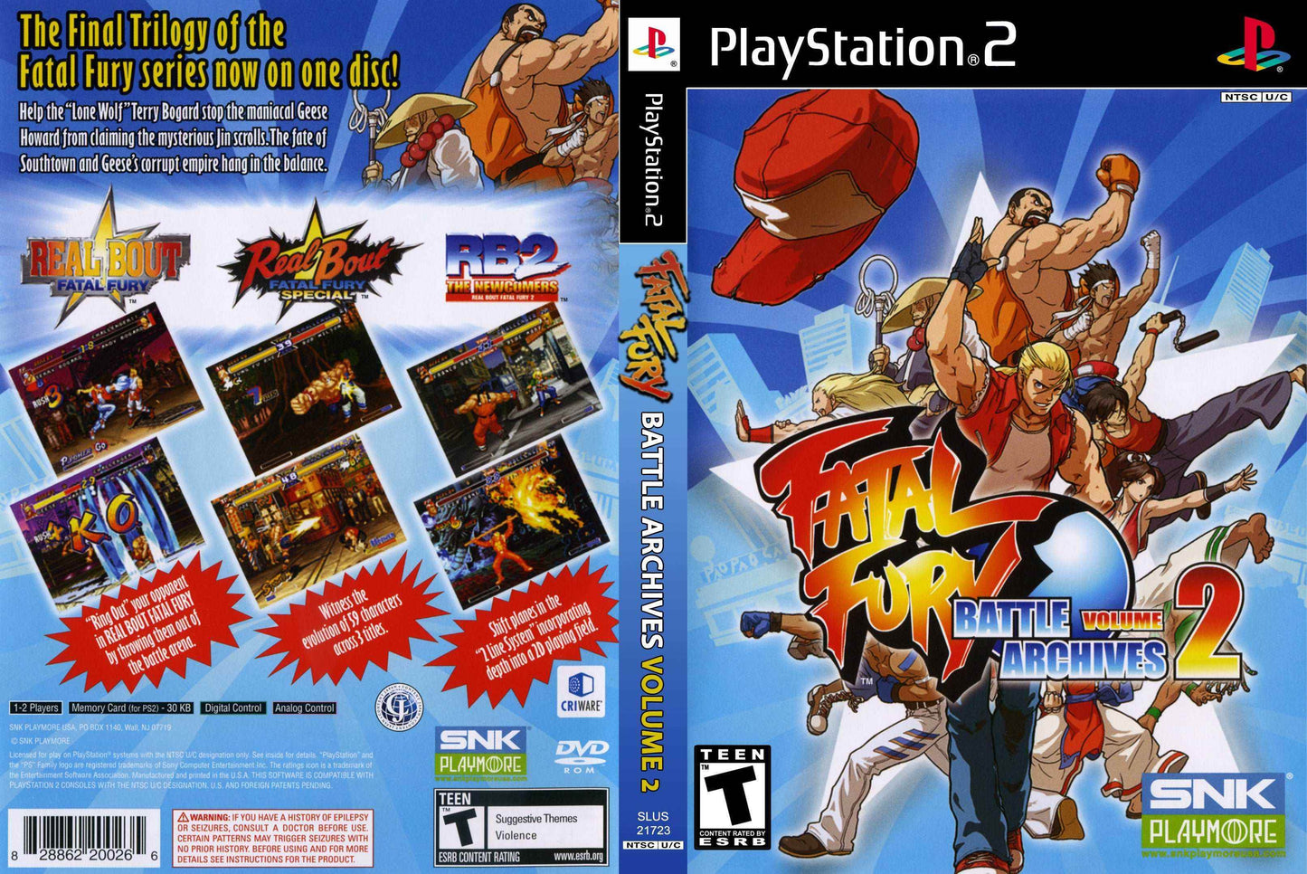 Fatal Fury Battle Archives vol.2 Cover Art - WOI Solutions