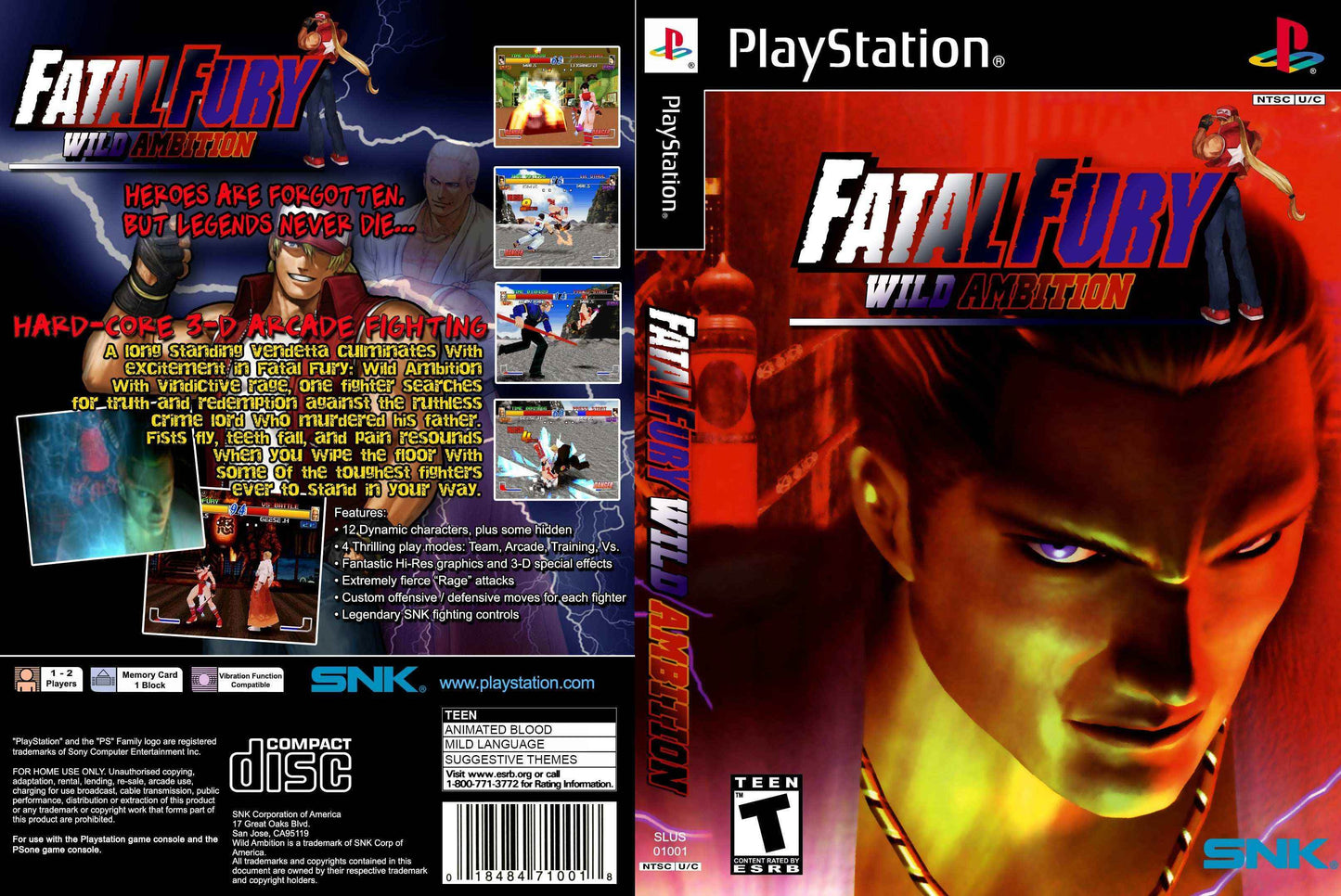 Fatal Fury Wild Ambition Cover Art - WOI Solutions