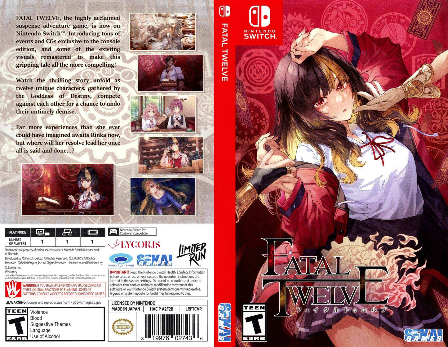 Fatal Twelve Cover Art - WOI Solutions