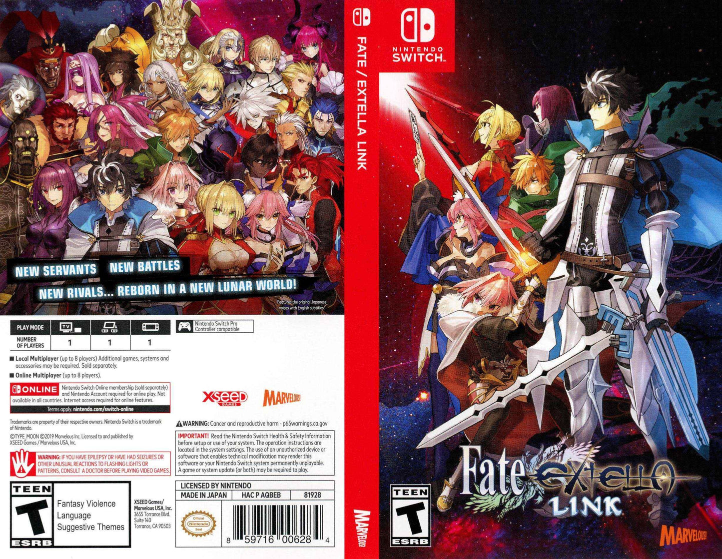 Fate Extella Link Cover Art - WOI Solutions