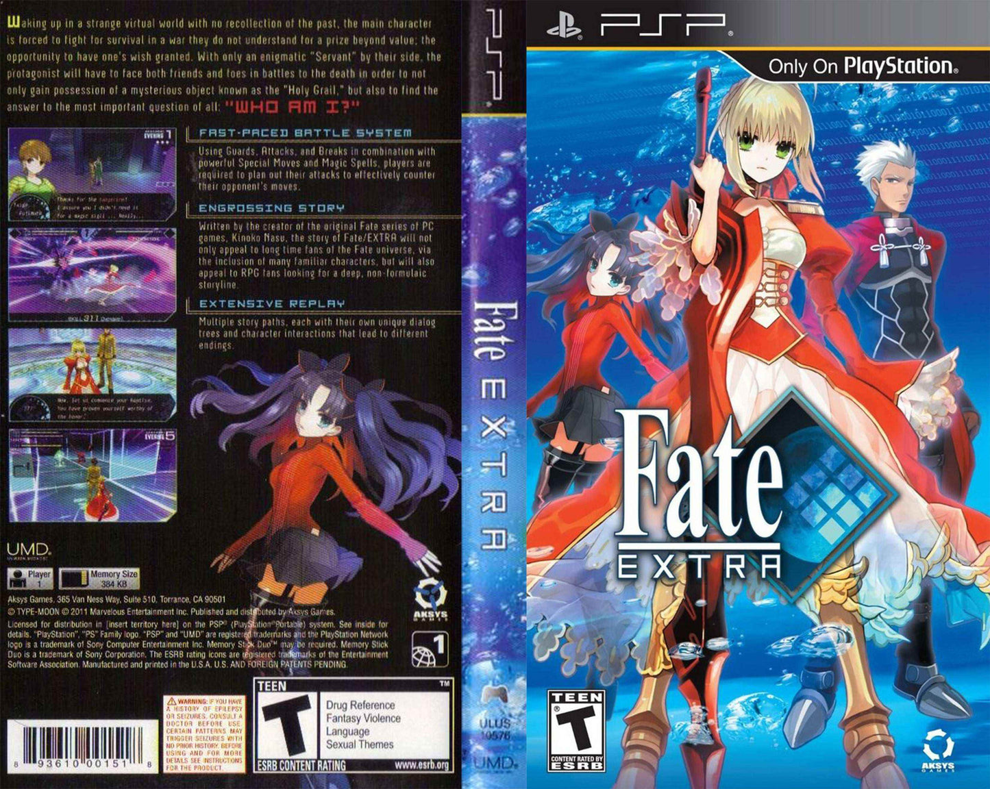 Fate Extra Cover Art - WOI Solutions