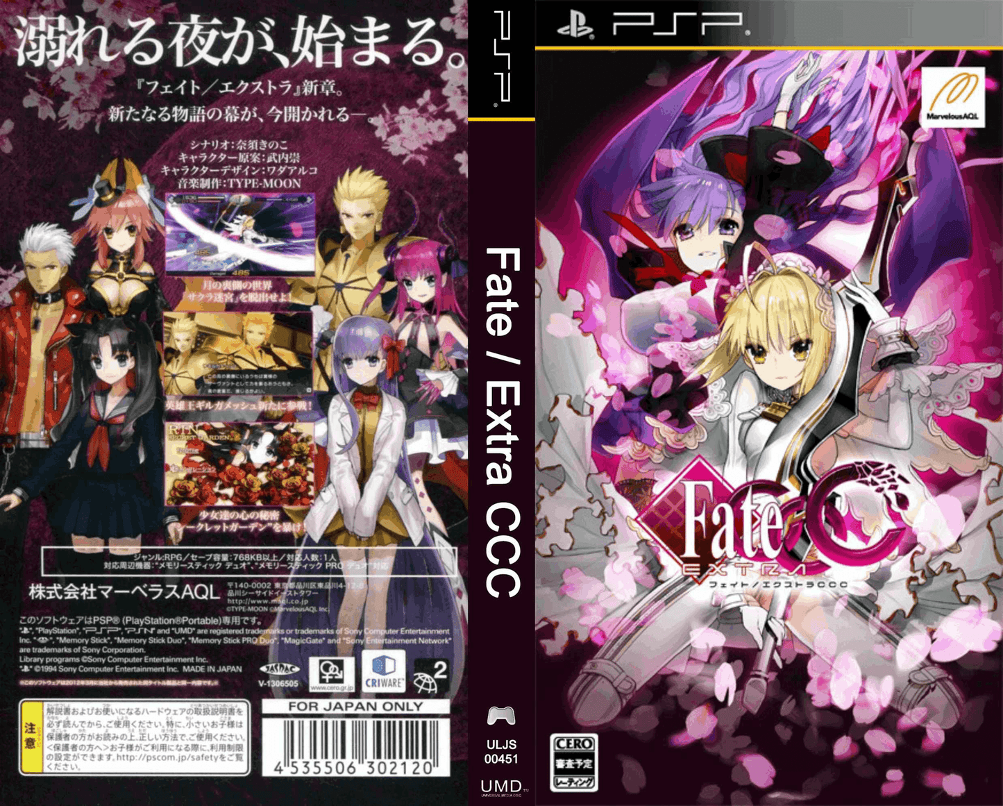 Fate Extra CCC Cover Art - WOI Solutions