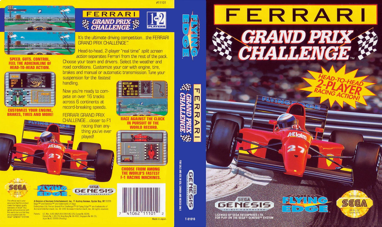 Ferrari Grand Prix Challenge Cover Art - WOI Solutions