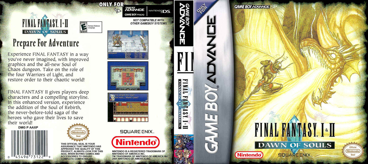 Final Fantasy I & II Dawn of Souls Cover Art - WOI Solutions
