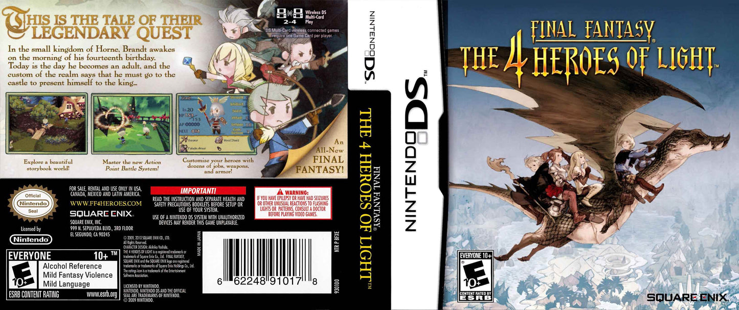 Final Fantasy The 4 Heroes of Light Cover Art - WOI Solutions