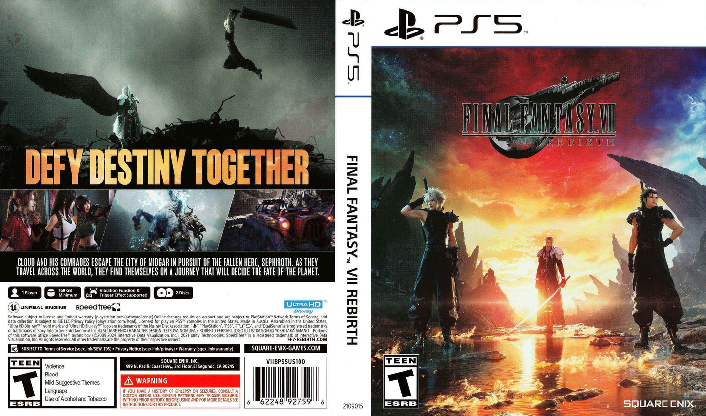 Final Fantasy VII Rebirth Cover Art - WOI Solutions