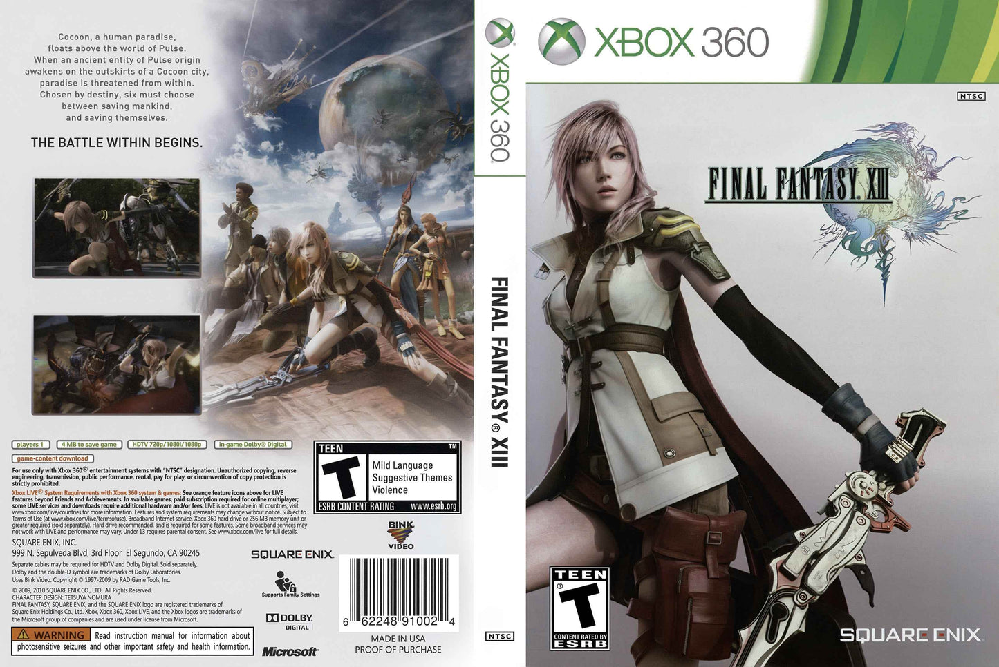 Final Fantasy XIII Cover Art - WOI Solutions