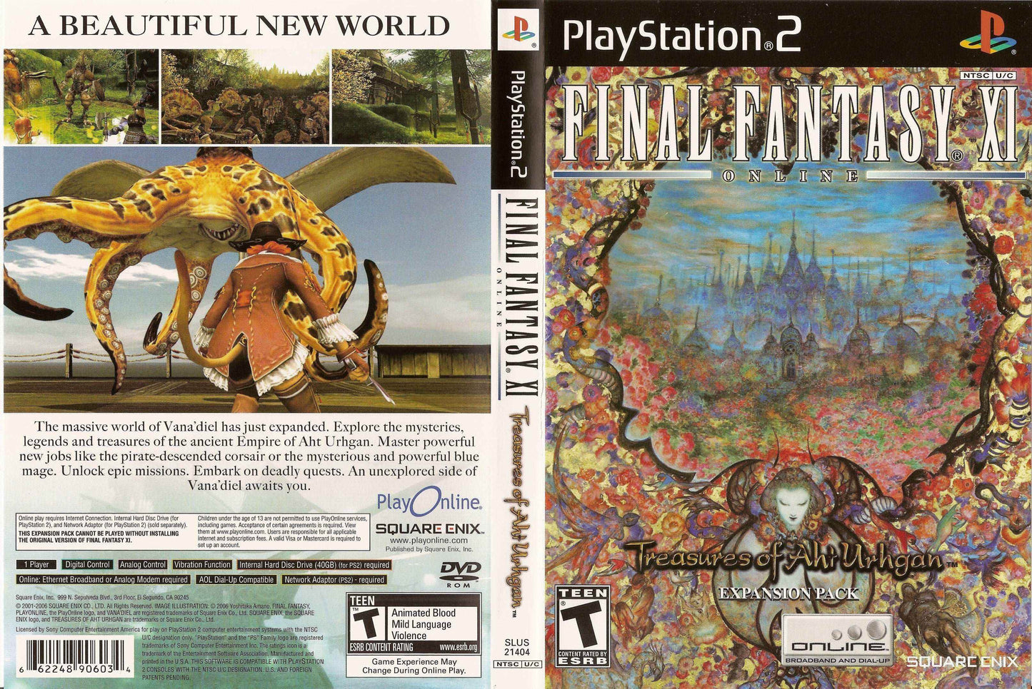 Final Fantasy XI Treasures Of Aht Urhgan Cover Art - WOI Solutions